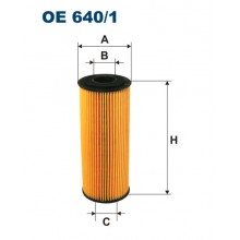 OE640/1 FILTRON Фильтр масляный SKODA/VW/AUDI 96+ (RD.1430WL7008) OE18033